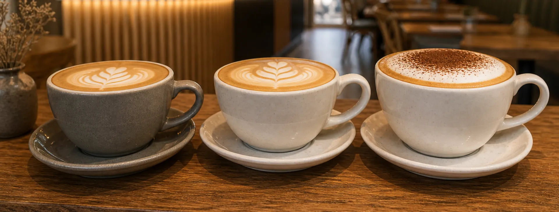 What is the difference between flat white vs latte vs cappucino