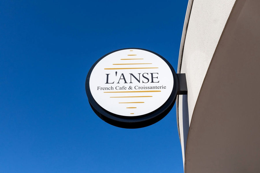 L'Anse French Café storefront sign, Port Lincoln